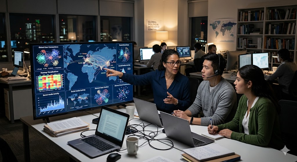 Global Political Research on Virtual Communities