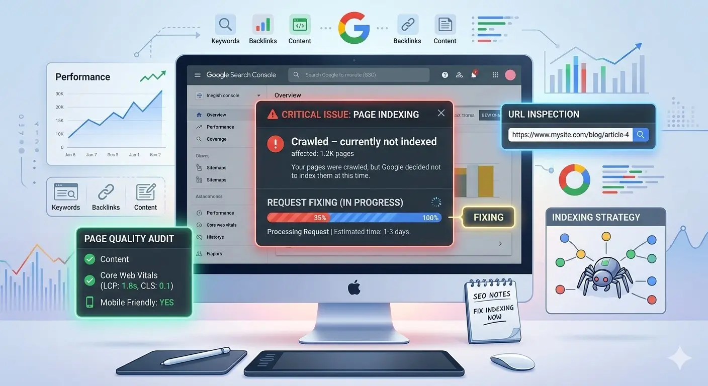 How to Fix Crawled Currently Not Indexed in Google Search Console