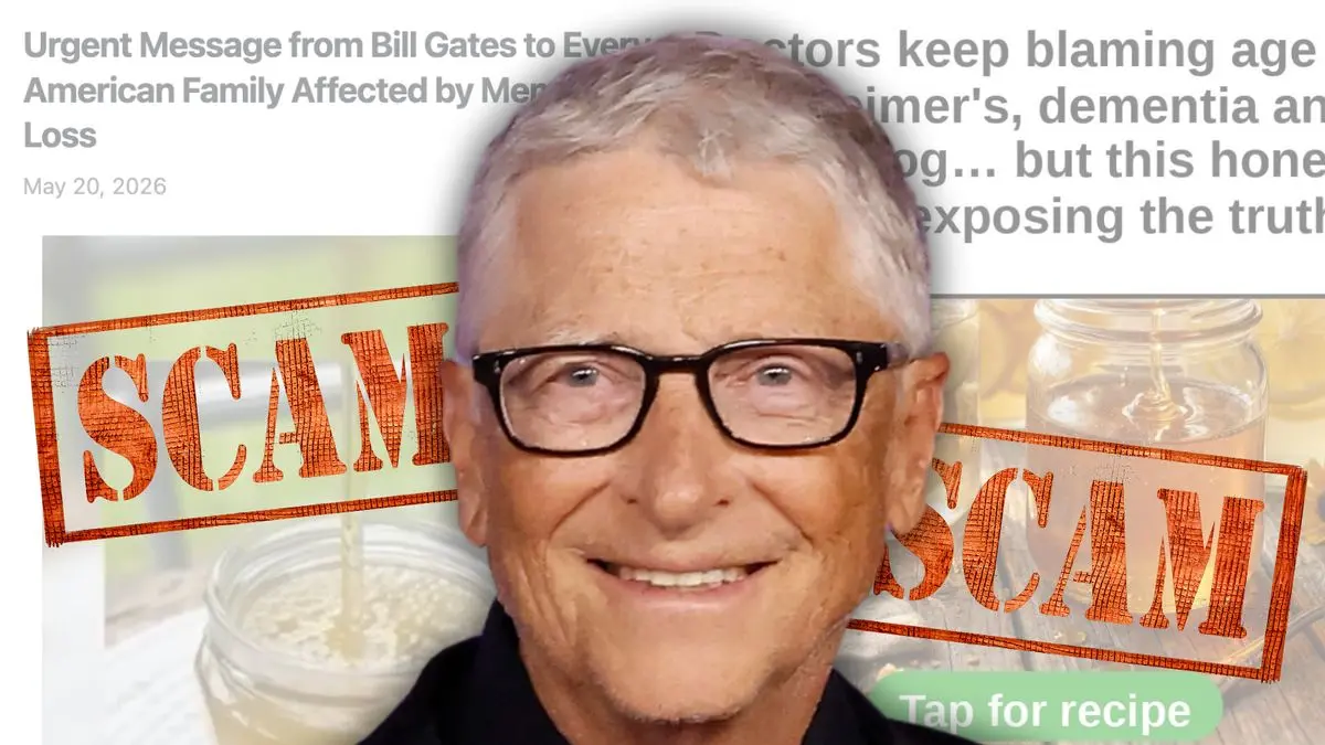 Fact Check: Don't trust ads claiming Bill Gates created Alzheimer's cure called 'Brain Honey'
